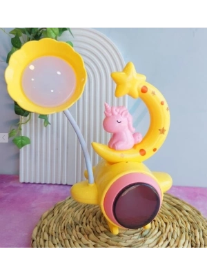 ÇOK SATAN Çocuk Odası Ay ve Unicorn Desenli Gece Lambası