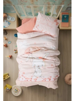 ÇOK SATAN Cotton Box Bebek Nevresim Takımı Rapeti Somon