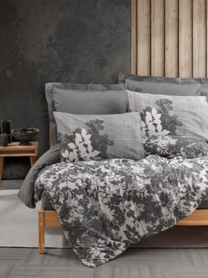 ÇOK SATAN Cotton Box Dual Çift Kişilik Nevresim Takımı Lunt Antrasit
