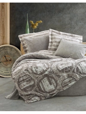 ÇOK SATAN Cotton Box Modern Çift Kişilik Nevresim Takımı Root Vizon