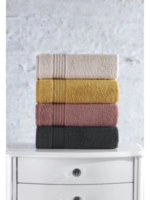 ÇOK SATAN Cotton Box Plump 50x90 4lü Havlu Seti Bej Gülkurusu Hardal Antrasit