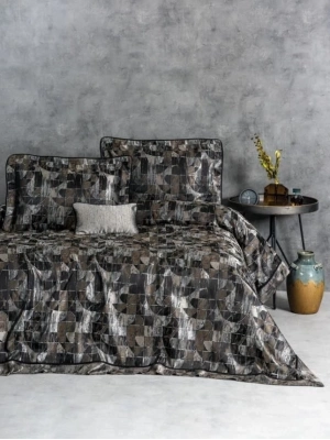 ÇOK SATAN Cotton Box Smart Çift Kişilik Yatak Örtüsü Milan Kahve