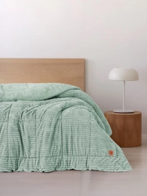 ÇOK SATAN Cotton Box Wave Adaçayı Çift Kişilik Yorgan