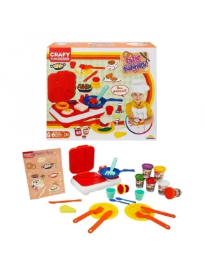 ÇOK SATAN Crafy Pazar Kahvaltısı Oyun Hamuru Seti 300 g 23 Parça