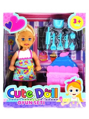 ÇOK SATAN Cute Doll Mini Bebek Mutfak Oyun Seti
