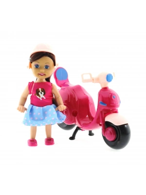ÇOK SATAN Cute Doll Mini Bebek ve Mor Vespa