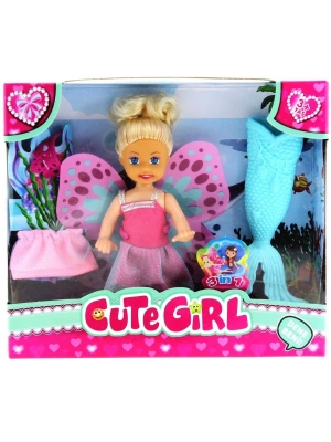 ÇOK SATAN Cute Girl Mini Bebek Denizkızı Seti