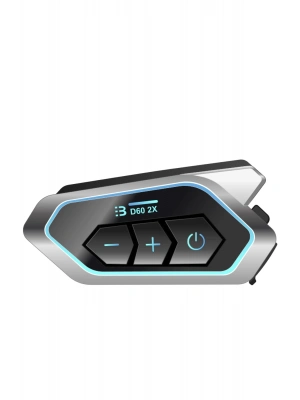 ÇOK SATAN D60 2x Motosiklet Kask Kulaklığı Bluetooth Intercom Rgb Işıklı 2 Intercom Bağlantılı
