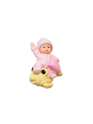 ÇOK SATAN Decotown Hediyelik Sevimli Pembe Bebek Biblo Polyester Süs Eşyası