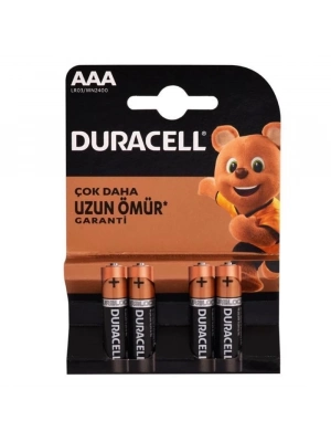 ® Duracell Alkalin Pil AAA 4 lü Paket
