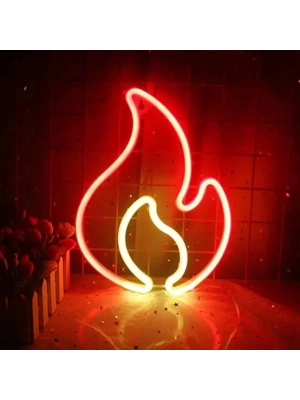 ÇOK SATAN Duvara Asmalı Neon Alev LED