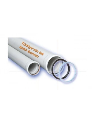 ® Ege Yıldız 50X1000 Pvc Boru 1,8 mm
