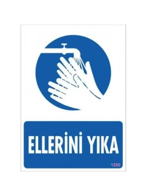 ® Ellerini Yıka Uyarı Levhası 25x35 KOD:1250