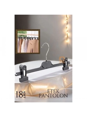 ÇOK SATAN Etek Pantolon Eşarp Kıskaçlı Askı 18 li SET