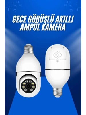 ÇOK SATAN Ev Kamerası Wifi Kamerası Gece Görüşlü Akıllı Ampül Kamera