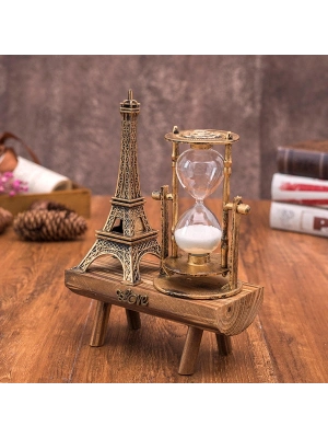 ÇOK SATAN Eyfel Kulesi Paris Ahşap Kum Saati