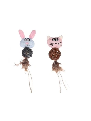 ÇOK SATAN Flamingo Chayenne ve Bear Peluş Kedi Oyuncağı