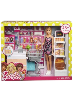 ÇOK SATAN FRP01 Barbie Süpermarkette Oyun Seti