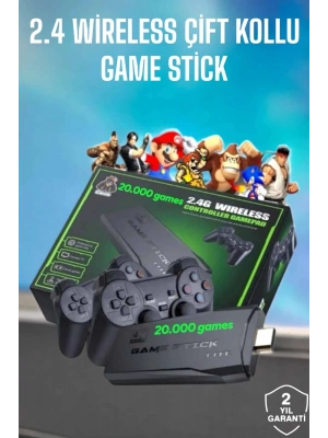 ÇOK SATAN Game Stick 2000 Oyunlu 2.4G Kablosuz Çift Kol Yüksek Hassasiyetli Wireless