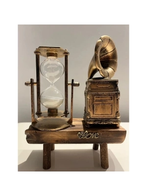 ÇOK SATAN Gramofon Biblolu Kum Saati