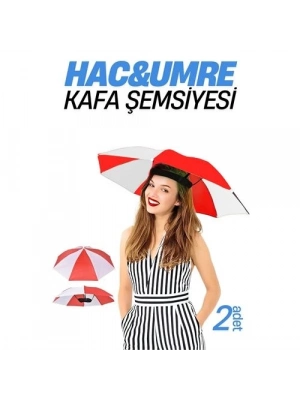 Hac Umre Kafa Şemsiyesi Güneş Koruma Şemsiyesi 2 adet 721726