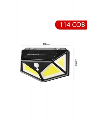 ÇOK SATAN Hareket Sensörlü Bahçe Lambası 114 Led 3 Mod