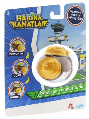 ÇOK SATAN Harika kanatlar Dönüşen Tekli Figür YumBot Todd