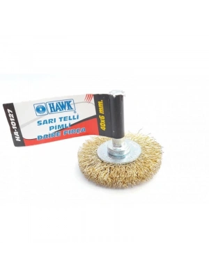 ® Hawk HA10127 Pimli Sarı Tel Daire Fırça 40x6 mm