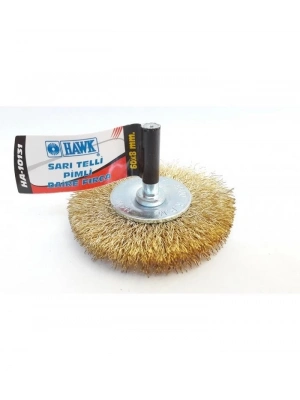 ® Hawk HA10131 Pimli Sarı Tel Daire Fırça 60x8 mm