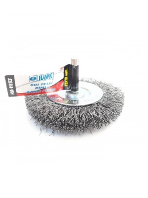 ® Hawk HA11133 Pimli Gri Tel Daire Fırça 75x10 mm
