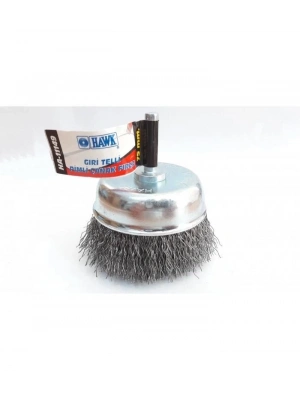 ® Hawk HA11147 Pimli Gri Tel Çanak Fırça 65 mm