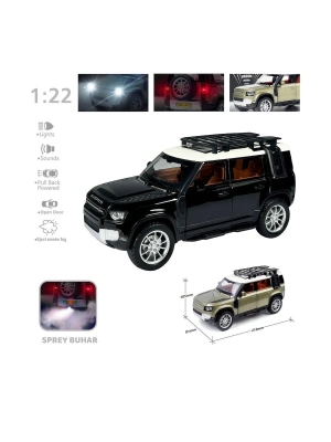 ÇOK SATAN HCL-510A Çek Bırak 1:22 Sesli Ve Işıklı Buharlı DF Metal Jeep
