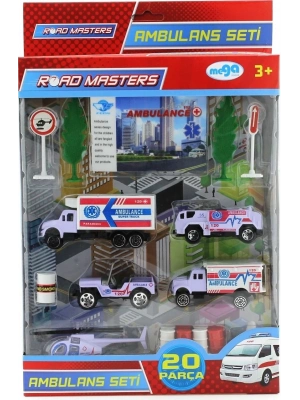 ÇOK SATAN Helikopterli Metal Ambulans Seti  Jp9105