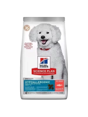 ÇOK SATAN Hills Science Plan Hypoallergenic Somonlu Mini Irk Tahılsız Yetişkin Köpek Maması 1.5 Kg