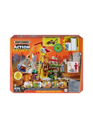 ÇOK SATAN HPD63 Matchbox Aksiyon Sürücüleri Muhteşem İnşaat Alanı Oyun Seti