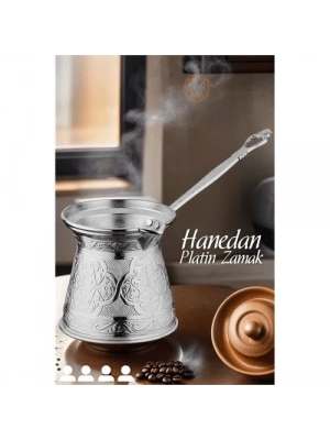 ÇOK SATAN İndüksiyon Tabanlı Platin Cezve Hanedan 4 Kişilik