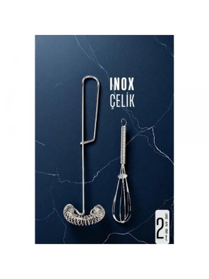 ÇOK SATAN Inox Çelik Çırpıcı + Mini Çırpıcı Seti