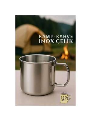 ÇOK SATAN Inox Kamp Bardağı Profesyonel Inox Çelik 550 ml
