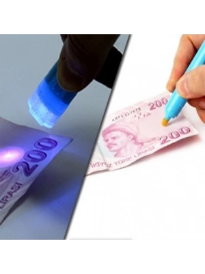 ÇOK SATAN Işıklı Sahte Para Kontrol Kalemi