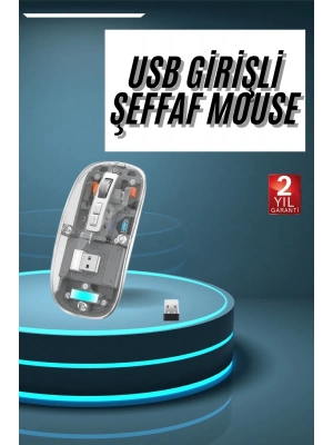 ÇOK SATAN Kablosuz Mouse Fare Şarjlı Bluetooth Wireless Çift Modlu Sessiz