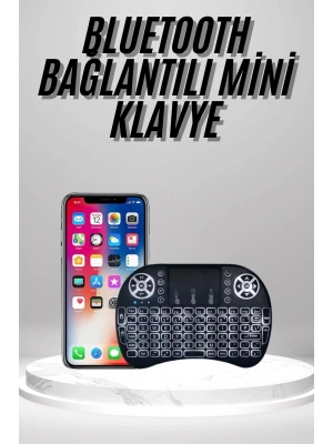 ÇOK SATAN Kablosuz Türkçe Q Klavye RGB Işıklı Televizyon Ps3 Dokunmatik Mouse