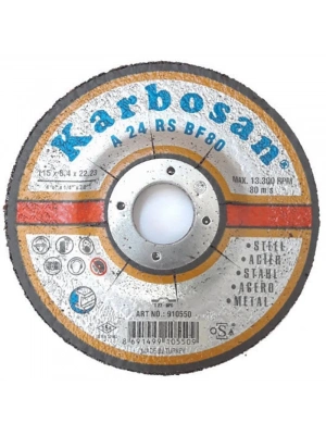 Karbosan Metal Taşlama Diski 115x6,4x22,23