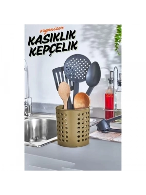 ÇOK SATAN Kaşıklık Kepçelik Organizer LATTE