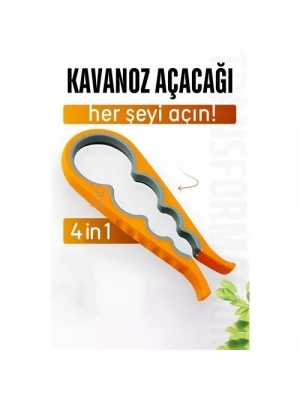 ÇOK SATAN Kavanoz Şişe Açacağı 4 Tip Açacak 4 in 1