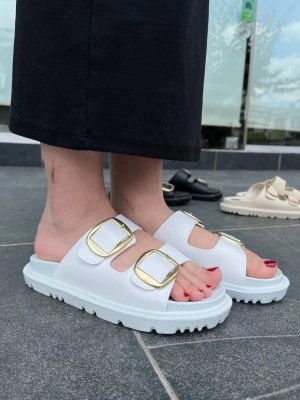 KBTX-1  Beyaz Günlük Kadın Terlik