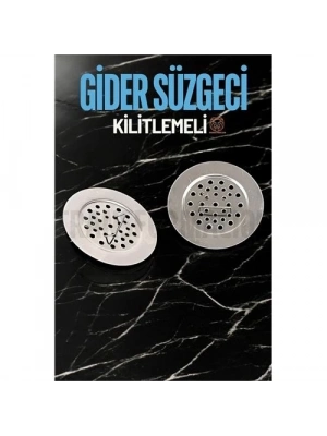 ÇOK SATAN Kilitlenebilir Metal Lavabo Evye Süzgeci 2 ADET