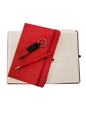 ÇOK SATAN Kırmızı Defter Kalem ve Anahtarlık Seti