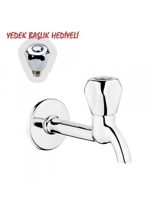 ÇOK SATAN Klasik Uzun Musluk + Musluk Kapak Takımı Hediyeli
