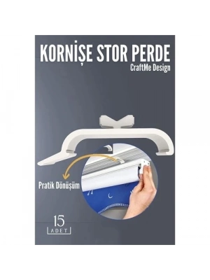 ÇOK SATAN Kornişe Stor Perde Montaj Aparatı 15 ADET