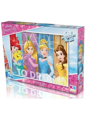 ÇOK SATAN KS Puzzle 100 Parça Disney Prensesler